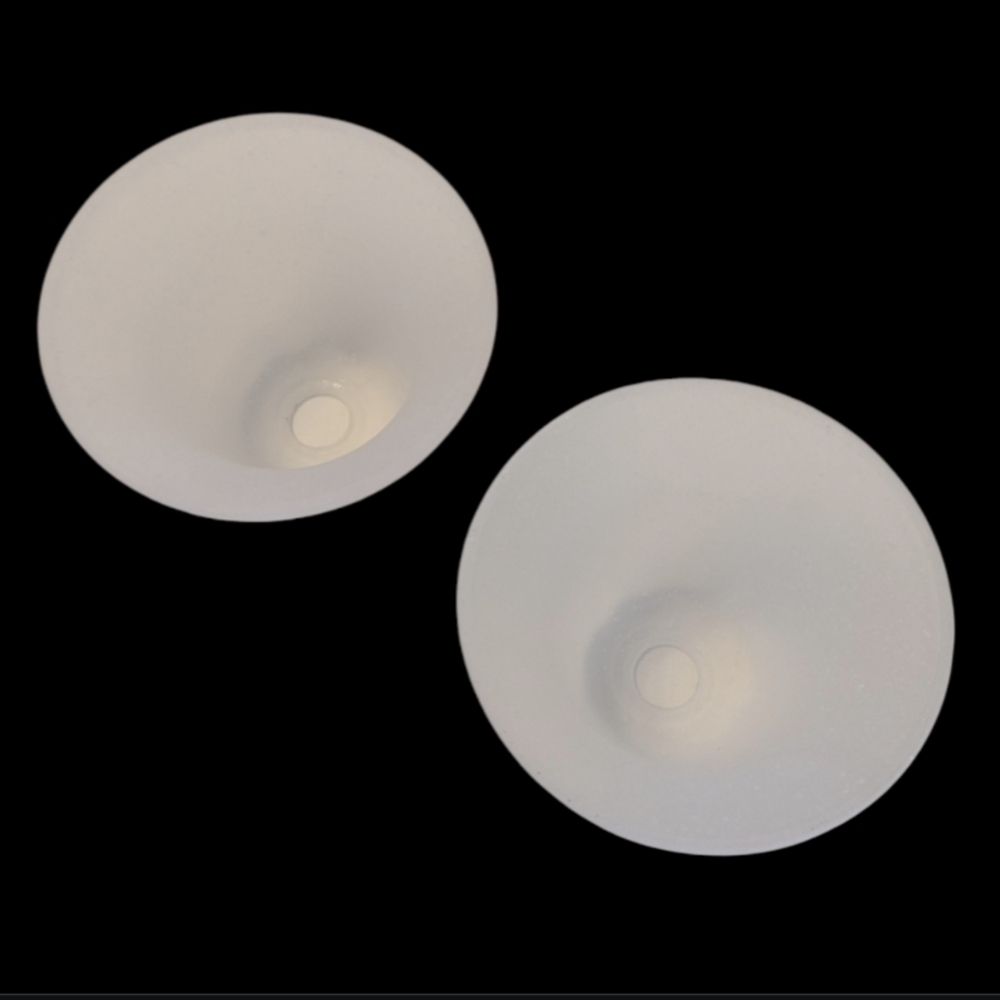 VTG 2 White Frosted Bubbles Bell Neckless Fitter Pendant Replacement Shade - Picture 8 of 9